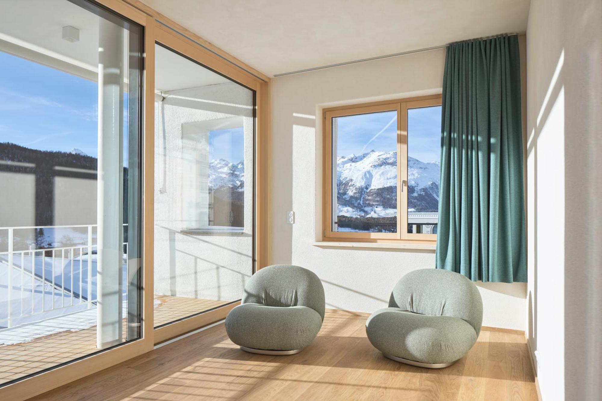 Hotel Maistra 160 Pontresina Buitenkant foto