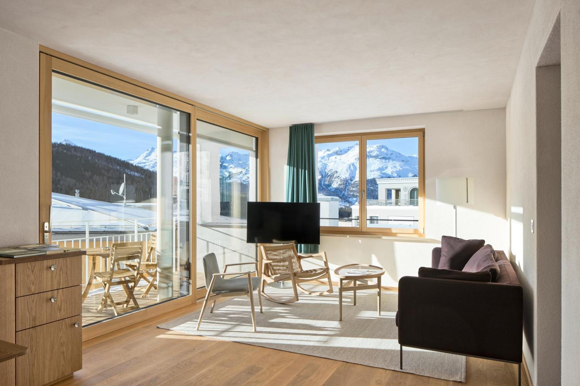 Hotel Maistra 160 Pontresina Buitenkant foto